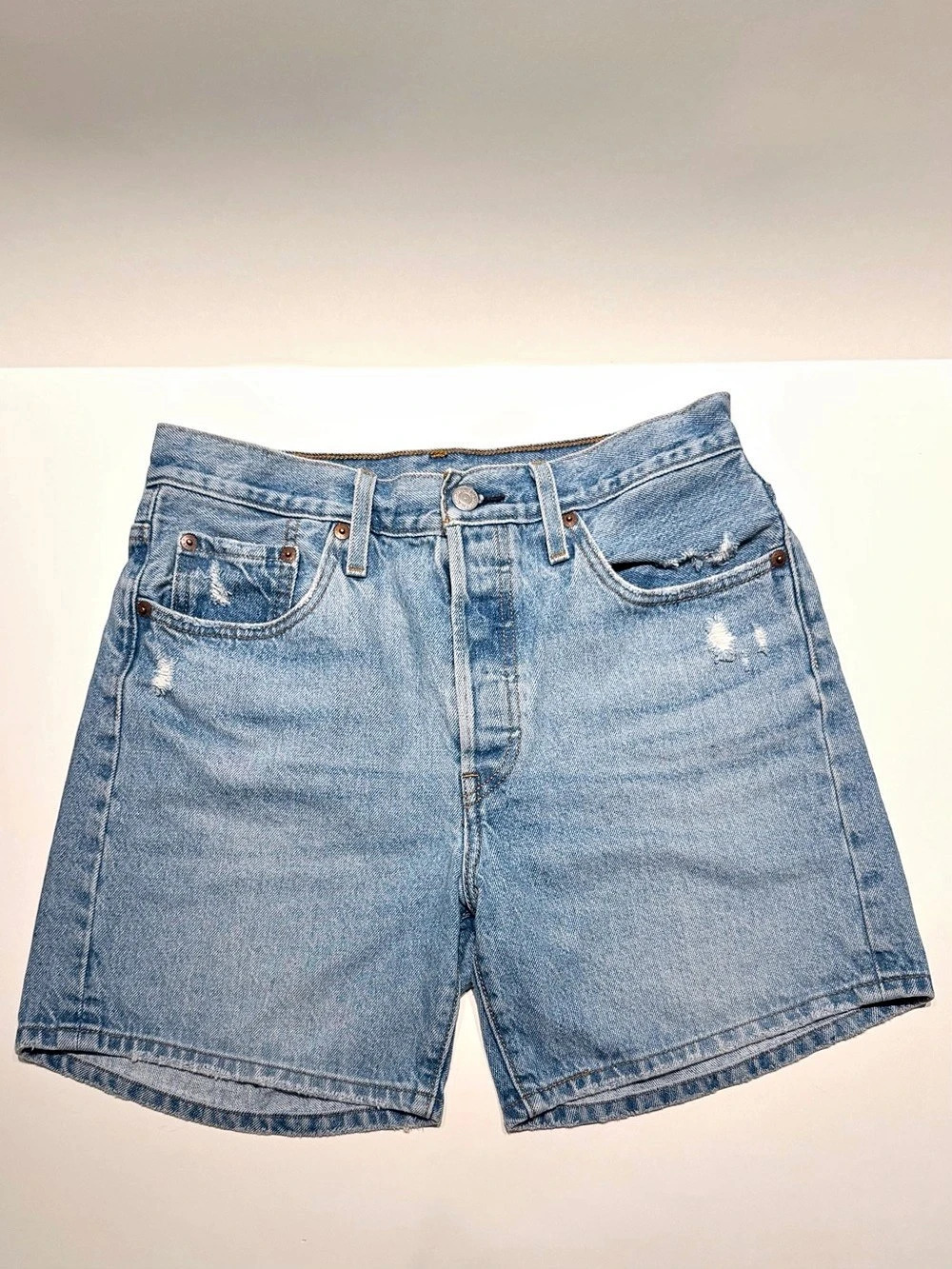 Levi's 501 Denim Jean Shorts Waist 28 Blue